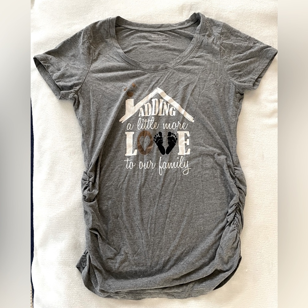 Maternity “Adding a little more love” t-shirt